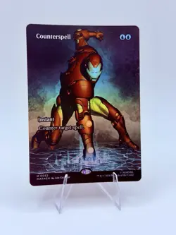 Counterspell (Borderless) (0052) - Marvel Universe (MAR) - Foil - Iron Man - Image 1