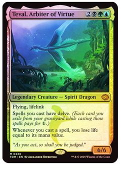 Teval, Arbiter of Virtue - Foil Tarkir: Dragonstorm MTG - Image 1