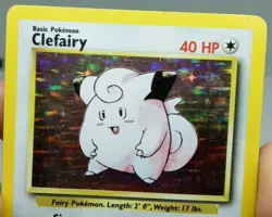 Clefairy Holo 5/102 Base Set Pokemon Card LP/MP - WOTC - FREE TRACKED SHIPPING - Image 4