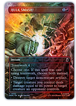 HULK SMASH! - Foil - Borderless Marvel Super Heroes - Image 1