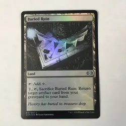 Buried Ruin Foil x1 Double Masters Ex+ Condition See Pics - Image 1
