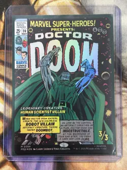 MTG Doctor Doom 0394 (Borderless Foil) Comic Book Art Marvel Super Heroes - NM🔥 - Image 3