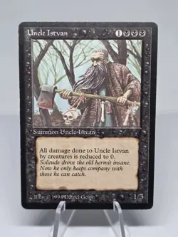 Magic The Gathering TCG Uncle Istvan The Dark 1994 Vintage MTG WOTC Regular - Image 1