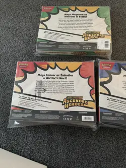 Pokemon TCG: Mega Evolution Ascended Heroes Mega ex Boxes (Set Of 3) SEALED ✅ - Image 3