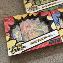 ✅Pokemon TCG: Mega Evolution Ascended Heroes Mega ex Boxes (Set Of 3) | SEALED - Image 2