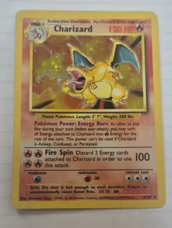 1999 Pokemon - Charizard Holo 4/102 Base Set Unlimited **RARE** - Image 2