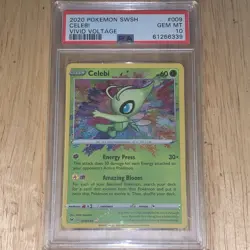 Pokemon Celebi 009/185 Vivid Voltage Amazing Rare Holo English PSA 10 - Image 1
