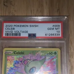 Pokemon Celebi 009/185 Vivid Voltage Amazing Rare Holo English PSA 10 - Image 2