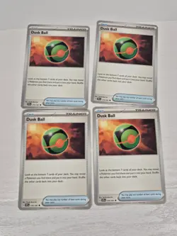 4 x Dusk Ball 175/191 Trainer Surging Sparks Playset Pokemon - Image 1