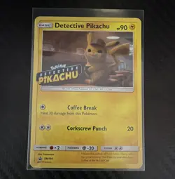 Nintendo Detective Pikachu SM190 Promo Holo English 90HP Basic 2019 - Image 1