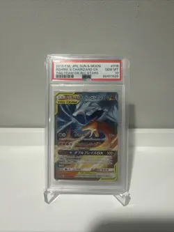 2019 Pokemon Japanese SM Tag Team Gx All Stars Reshiram Charizard Gx PSA 10 - Image 1