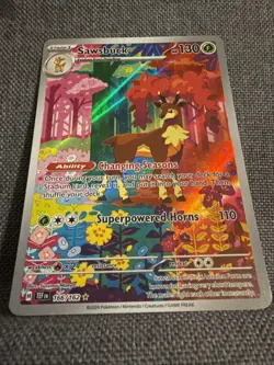 Sawsbuck 166/162 | Temporal Forces | SIR Holo | Pokemon TCG | NM - Image 5