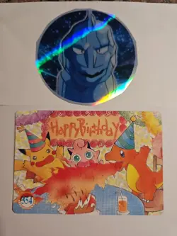 1999 Vintage Pocket Monsters Vending Prism - Kanga Knitting #358 Birthday Back - Image 1