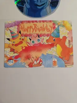 1999 Vintage Pocket Monsters Vending Prism - Kanga Knitting #358 Birthday Back - Image 2