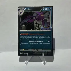 Pokemon TCG Crobat 076/086 Chaos Rising Stamped Holo Rare - Image 1