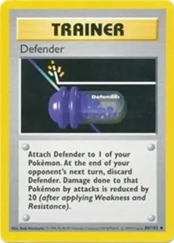 Defender (#080/102) - Unlimited OS - Base Set (Shadowless) NM Pokemon - Image 1