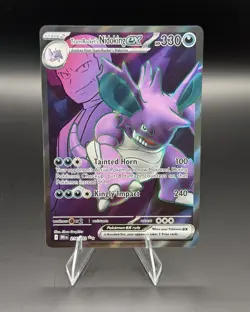 Pokemon TCG Team Rocket's Nidoking ex 216/182 Sv10 Destined Rivals EN Holo - Image 1
