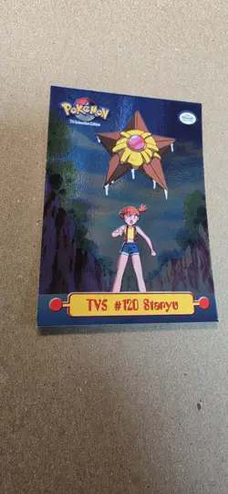 Staryu TV5 #120 Topps Series 1 TV Animation Edition Black Label Pokemon 1999 - Image 2