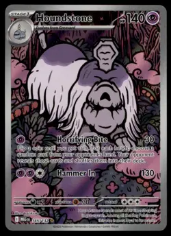 2025 Mega Evolution Series - Mega Evolution Houndstone Illustration Rare #145 - Image 1