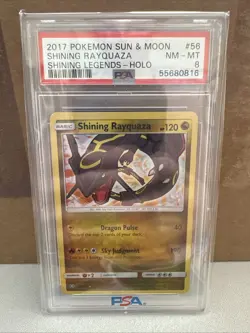 Shining Rayquaza PSA 10 (56/73) Shining Legends Holo Pokemon Card - Image 1