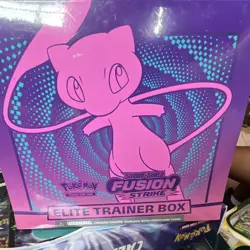 Pokemon TCG Sword & Shield Fusion Strike Elite Trainer Box Mew EN 2021 - Image 1