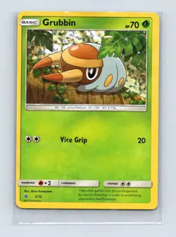 Grubbin 002/012 Holo Promo McDonald's Promos 2017 Pokemon Lightly Played - Image 1