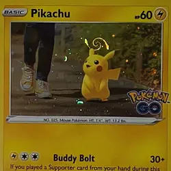 Pokemon Go Pikachu | Cosmos Holo | GALAXY SWIRL 🍥🌌 | 027/078 | NM - Image 1