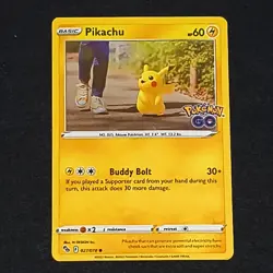 Pokemon Go Pikachu | Cosmos Holo | GALAXY SWIRL 🍥🌌 | 027/078 | NM - Image 2