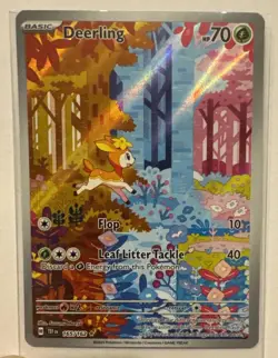 Pokemon TCG Deerling 165/162 SV05 Temporal Forces IR Full Art Holo - Image 1