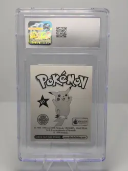 CGC Gem Mint 10 Meowth Holographic - 1998 Topps Pokemon Merlin Stickers #S11 - Image 2