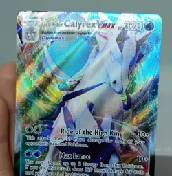 Ice Rider Calyrex VMAX 046/198 NM/M Full Art Chilling Reign Pokemon Card - Image 4