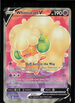 Whimsicott V 160/172 Ultra Rare Brilliant Stars Pokemon Holo Near Mint - Image 1