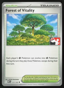 Forest of Vitality 117/132 Play! Pokemon Prize Pack Series 8 Non-Holo NM - Image 1