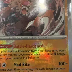 The Pokemon Company Bloodmoon Ursaluna 054/131 Master Ball Holo Rare 150HP - Image 3