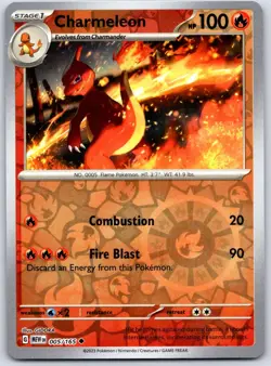 Charmeleon 005/165 Uncommon 151 Pokemon Reverse Holo Near Mint - Image 1