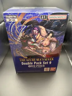 One Piece Double Pack Set 9 DP-09 The Azure Seas Seven Display FACTORY SEALED 🔥 - Image 1