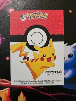 2024 Pokemon Peru Crystal Card Collection #010 Caterpie Cracked Ice - Image 2