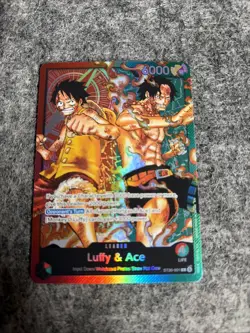 One Piece Card ST30-001 L Luffy & Ace English Luffy & Ace - Image 1