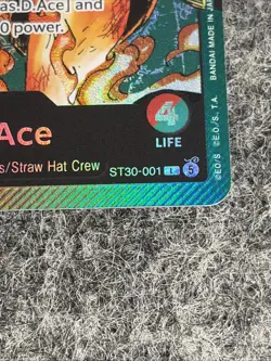 One Piece Card ST30-001 L Luffy & Ace English Luffy & Ace - Image 3