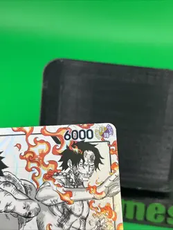 One Piece ST30-001 Luffy Ace Parallel L-P Leader Black White Textured Star - Image 4
