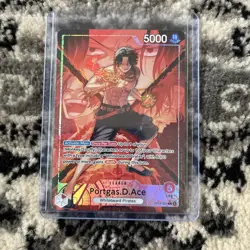 Portgas D Ace Alt Art Leader OP16-001 Time of Battle ENGLISH - Image 1