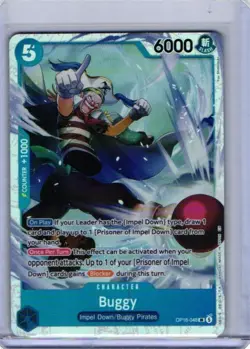 Buggy OP16-048 SR The Time of Battle Foil English One Piece NM - Image 1
