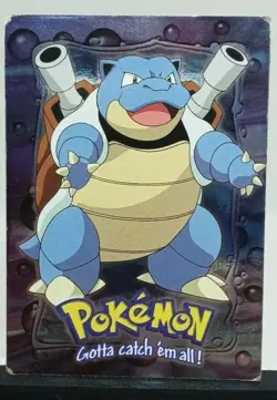 RARE Blastoise #09 E9 OF 12 - Pokemon Topps TV Animation Trading Card FREE SHIPP - Image 1