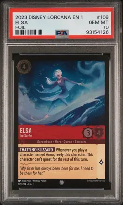 2023 Disney Lorcana EN1 First Chapter Elsa Aladdin Simba Foil PSA 10 Lot x3 READ - Image 1