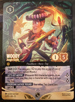 Ravensburger Disney Lorcana TCG Woody - Jungle Guide 53/P3 Non-Foil Promo - Image 1
