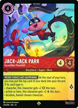 Cold Foil JACK-JACK PARR INCREDIBLE POTENTIAL 1x Rare Disney Lorcana NM - Image 1