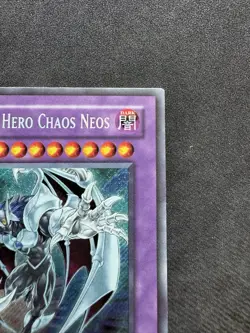 Yu-Gi-Oh! Elemental Hero Chaos Neos 1st Edition Secret Rare Card GLAS-EN036 - Image 3