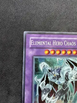 Yu-Gi-Oh! Elemental Hero Chaos Neos 1st Edition Secret Rare Card GLAS-EN036 - Image 4