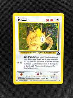 Meowth Black Star GB Promo 10 Holo Card Pokemon Card MP - Image 1