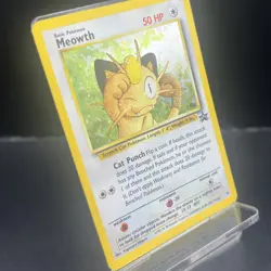Meowth Black Star GB Promo 10 Holo Card Pokemon Card MP - Image 2